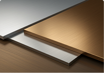 Brushed Aluminum, Stainless Steel & Bronze Materials