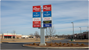 Double-Faced Pylon Signs