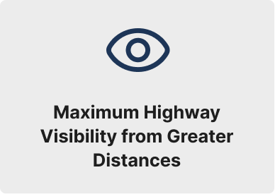 Maximum Highway Visibility from Greater Distances
