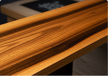 Natural Wood with Custom Staining & Finishing