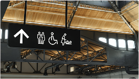 Overhead & Suspended Directional Signs