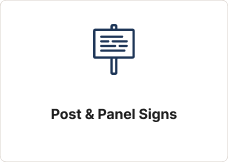 Post & Panel Signs
