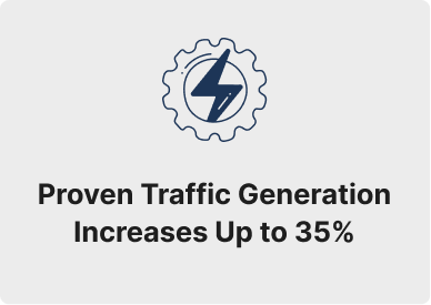 Proven Traffic Generation Increases Up to 35%