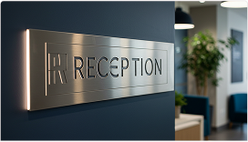 Reception Area Signage