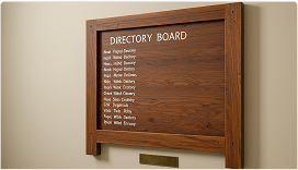 Traditional Static Directory Boards