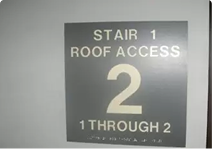 Wayfinding Signs for accessible exits & routes